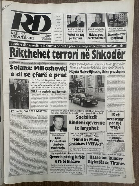 Rilindja Demokratike 1998-03-13