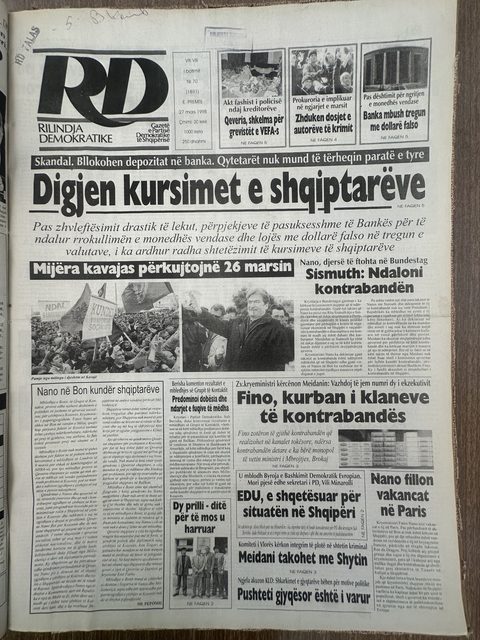 Rilindja Demokratike 1998-03-27