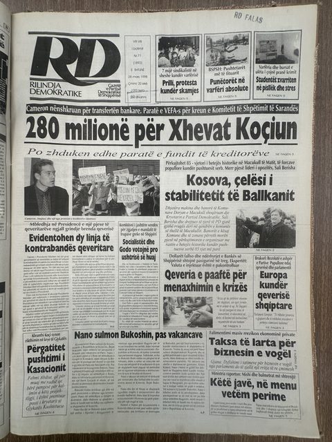 Rilindja Demokratike 1998-03-28