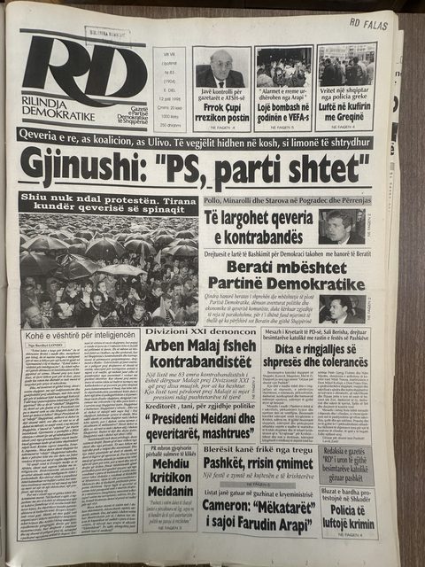 Rilindja Demokratike 1998-04-12