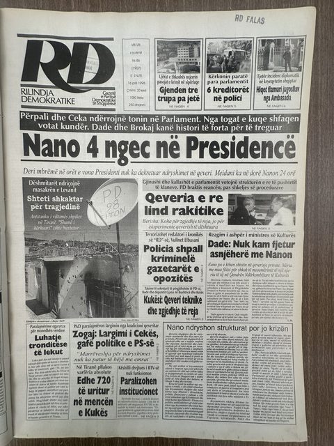 Rilindja Demokratike 1998-04-16