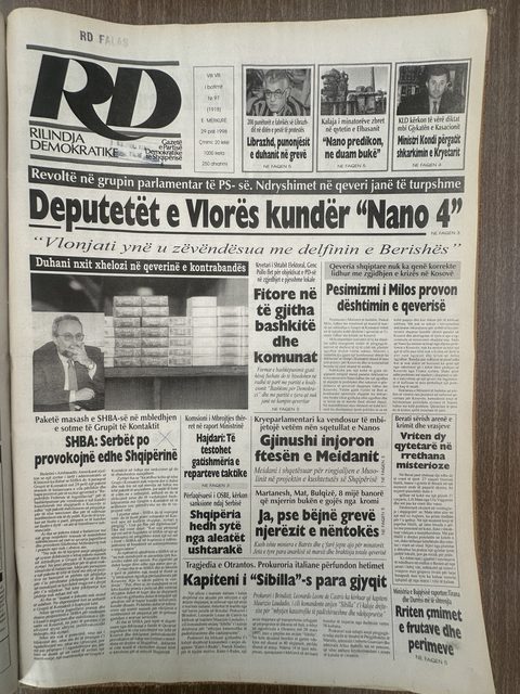 Rilindja Demokratike 1998-04-29