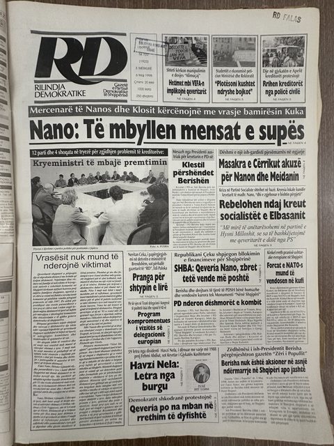 Rilindja Demokratike 1998-05-06