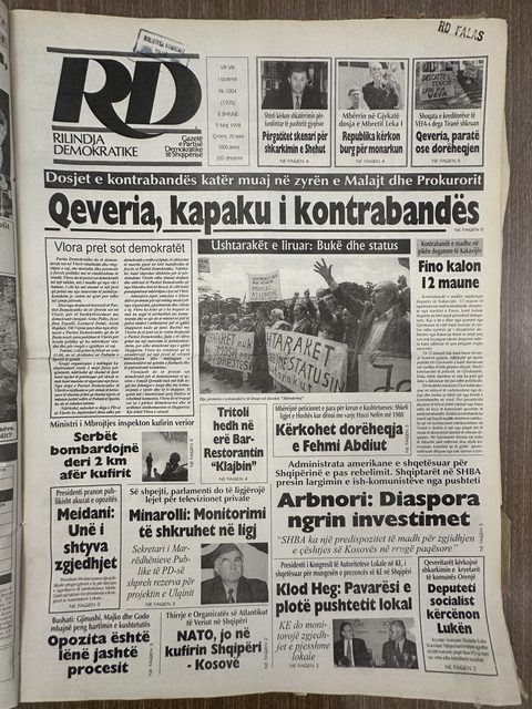 Rilindja Demokratike 1998-05-09