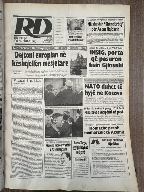 Rilindja Demokratike 1999-09-09