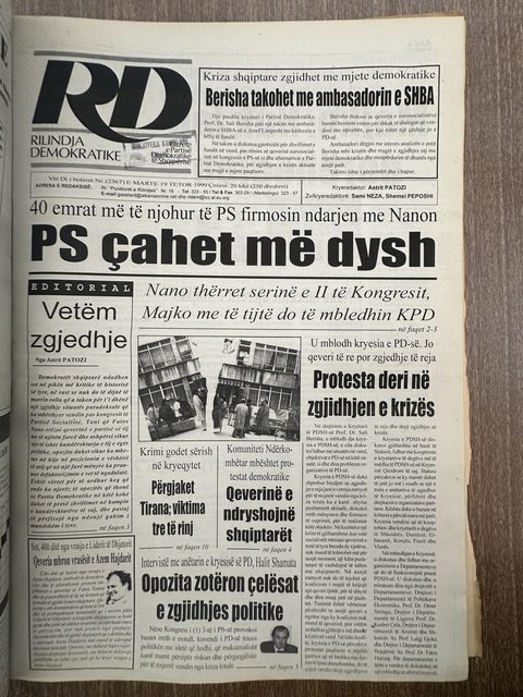 Rilindja Demokratike 1999-10-19