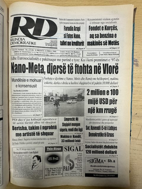 Rilindja Demokratike 2000-04-21
