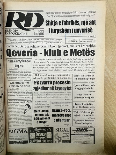 Rilindja Demokratike 2000-07-06
