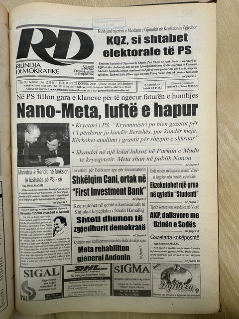 Rilindja Demokratike 2000-08-22