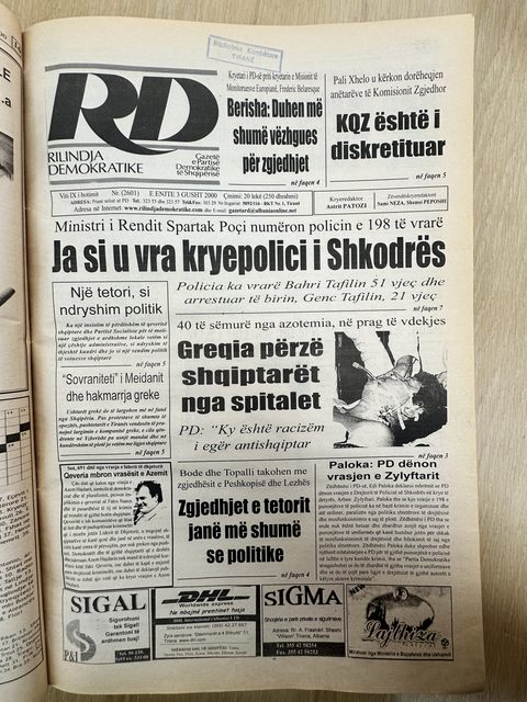 Rilindja Demokratike 2000-08-03