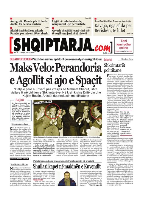 Shqiptarja.com 2011-11-10