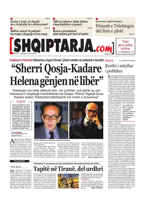 Shqiptarja.com 2011-11-12