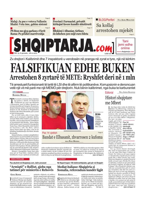 Shqiptarja.com 2011-11-18