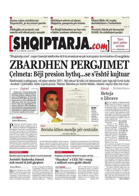 Shqiptarja.com 2011-11-19