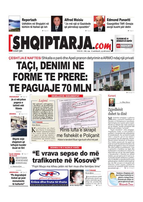 Shqiptarja.com 2012-08-15
