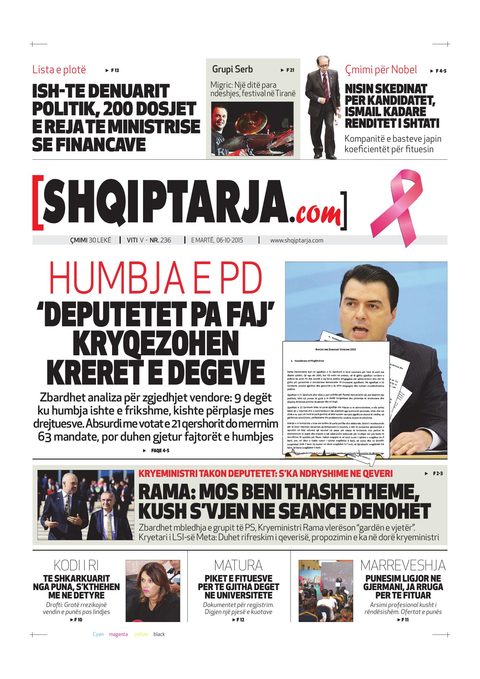 Shqiptarja.com 2015-10-06