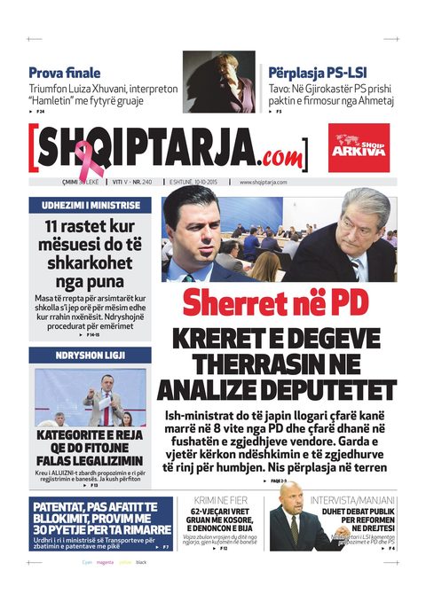 Shqiptarja.com 2015-10-10