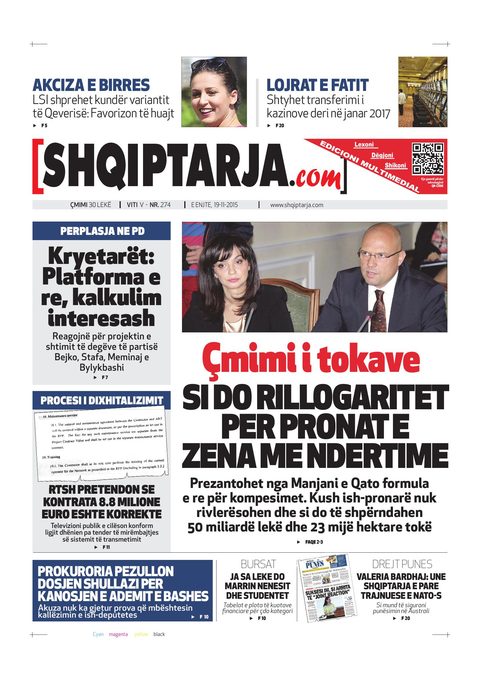 Shqiptarja.com 2015-11-19