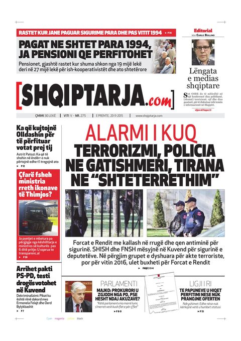 Shqiptarja.com 2015-11-20