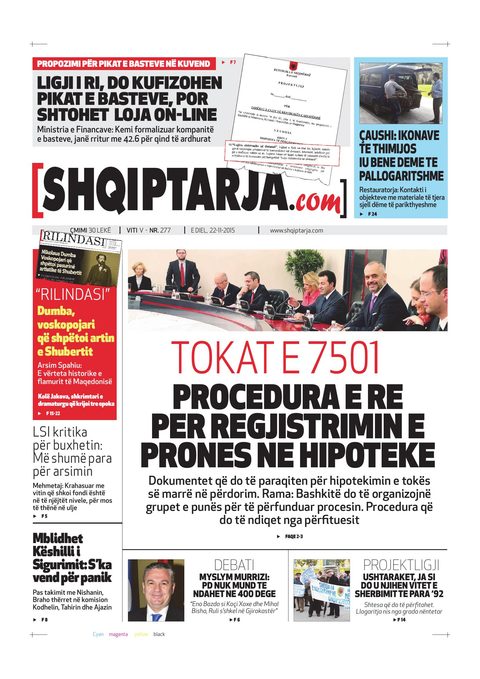 Shqiptarja.com 2015-11-22