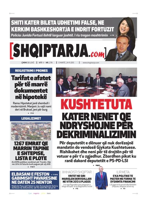 Shqiptarja.com 2015-11-24