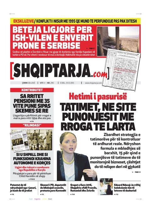 Shqiptarja.com 2015-12-13