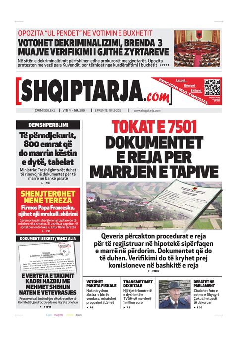 Shqiptarja.com 2015-12-18