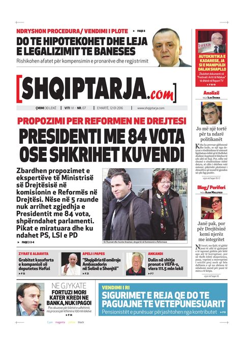 Shqiptarja.com 2016-01-12