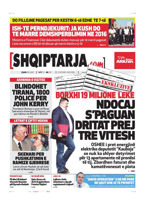 Shqiptarja.com 2016-02-13
