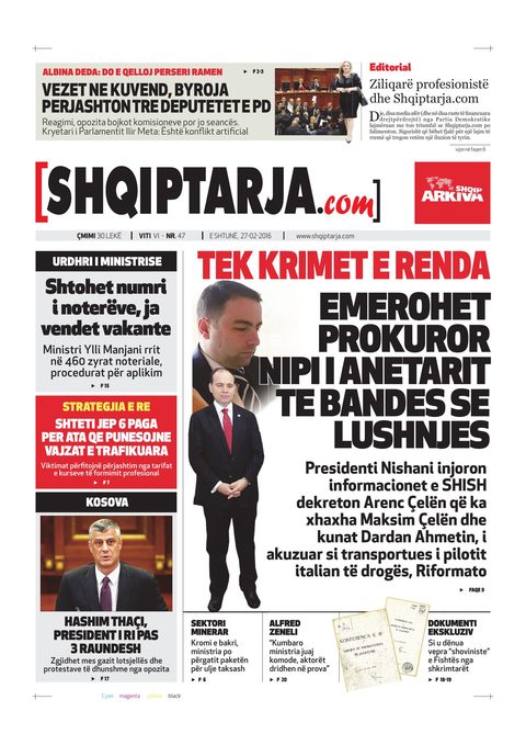 Shqiptarja.com 2016-02-27