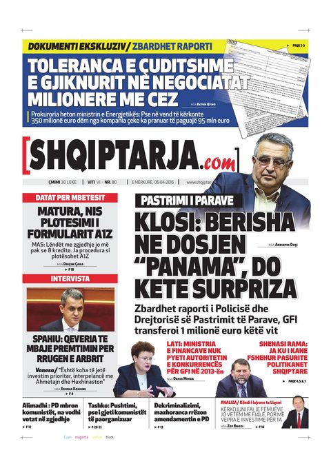 Shqiptarja.com 2016-04-06