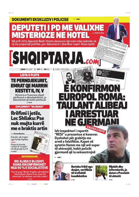 Shqiptarja.com 2016-04-10