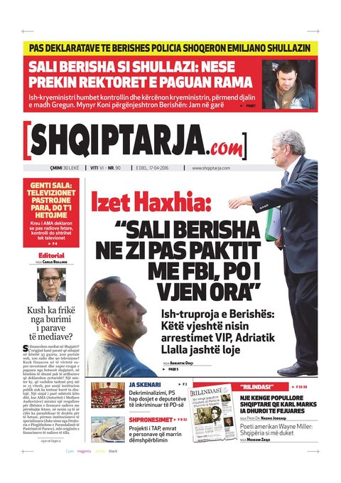 Shqiptarja.com 2016-04-17