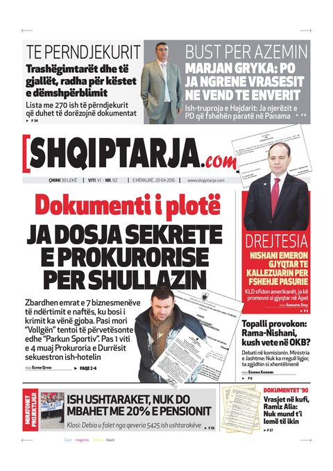 Shqiptarja.com 2016-04-20