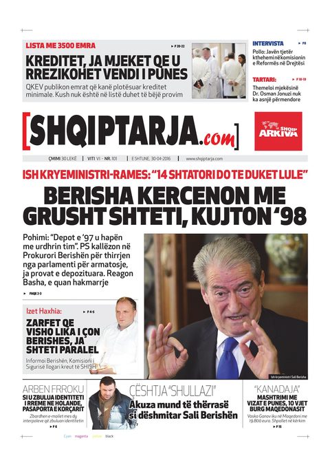 Shqiptarja.com 2016-04-30