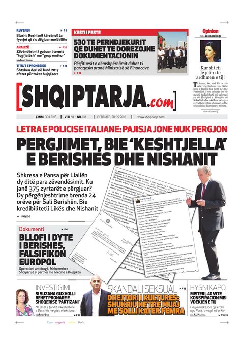 Shqiptarja.com 2016-05-20