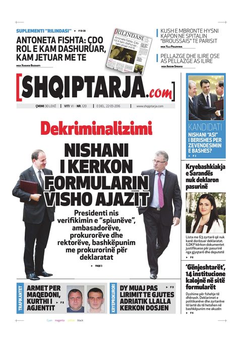 Shqiptarja.com 2016-05-22