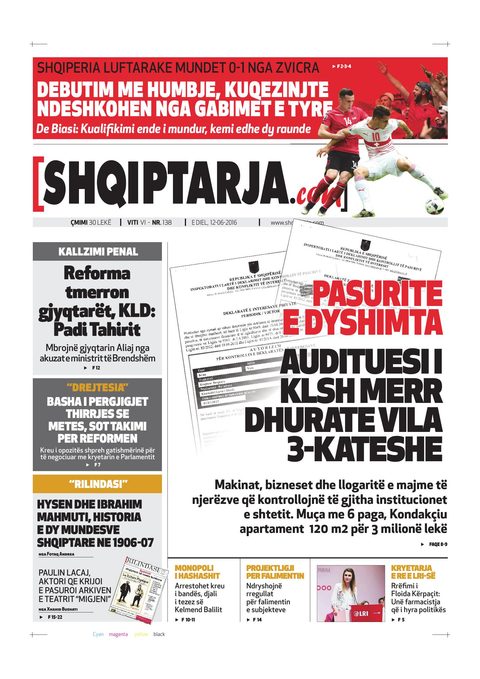 Shqiptarja.com 2016-06-12