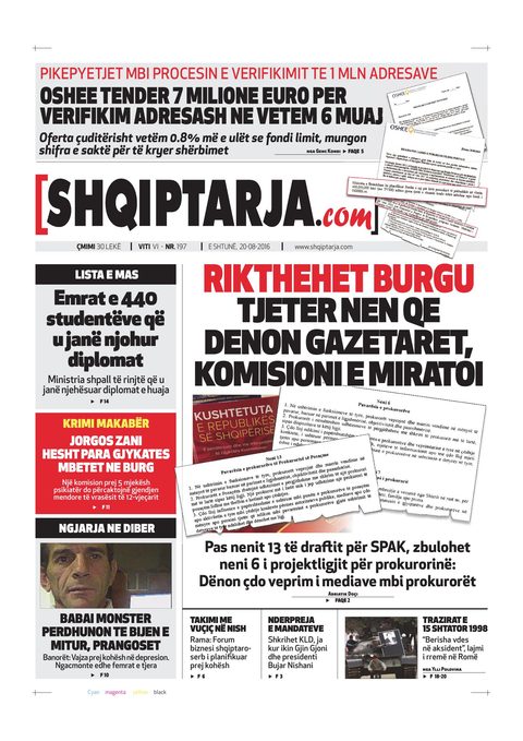 Shqiptarja.com 2016-08-20