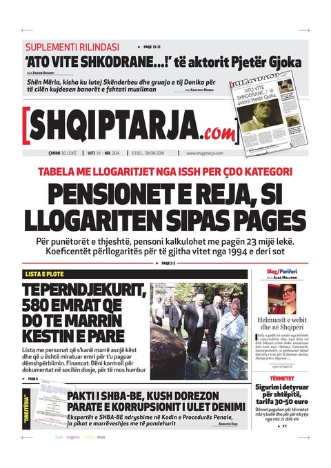Shqiptarja.com 2016-08-28
