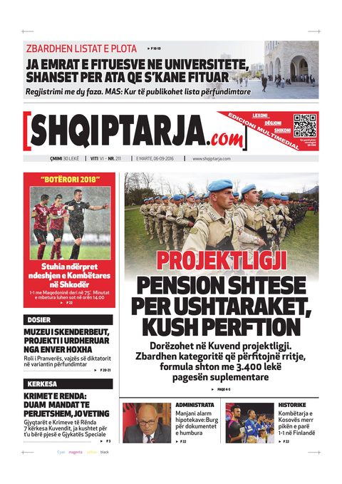 Shqiptarja.com 2016-09-06