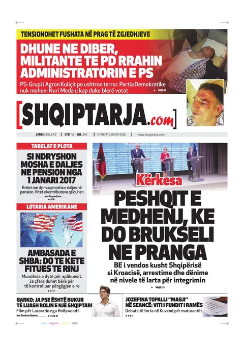 Shqiptarja.com 2016-09-09