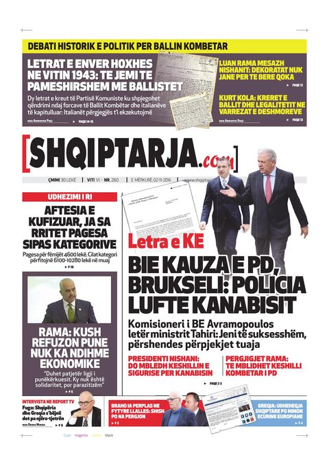 Shqiptarja.com 2016-11-02