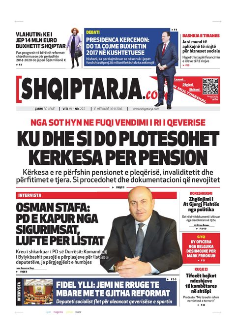 Shqiptarja.com 2016-11-16