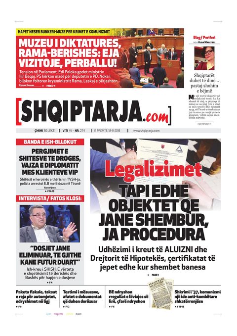 Shqiptarja.com 2016-11-18