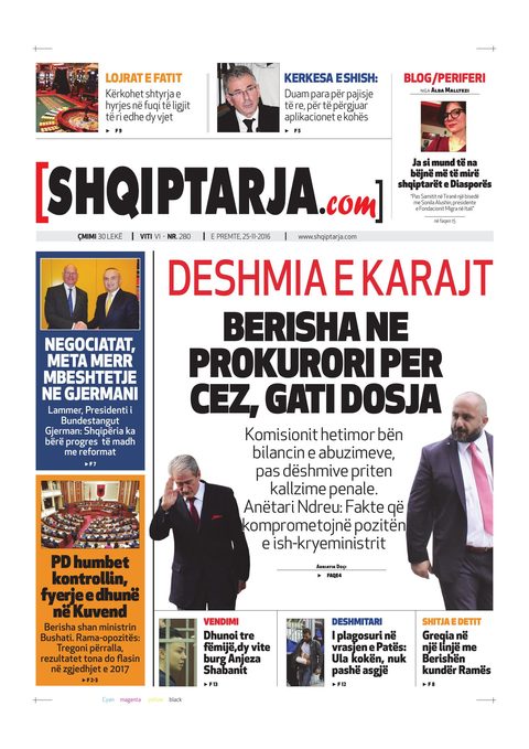 Shqiptarja.com 2016-11-25