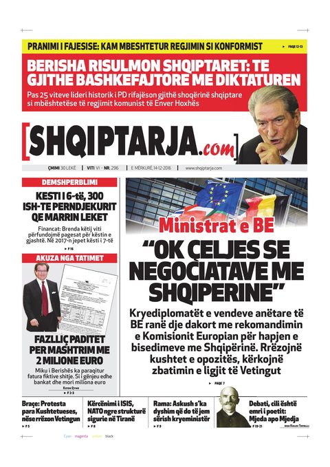Shqiptarja.com 2016-12-14
