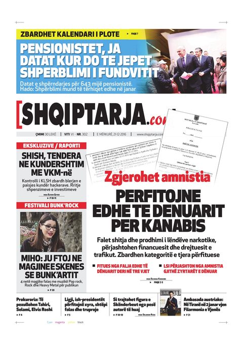 Shqiptarja.com 2016-12-21