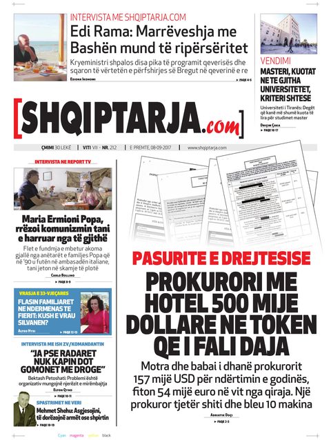 Shqiptarja.com 2017-09-08