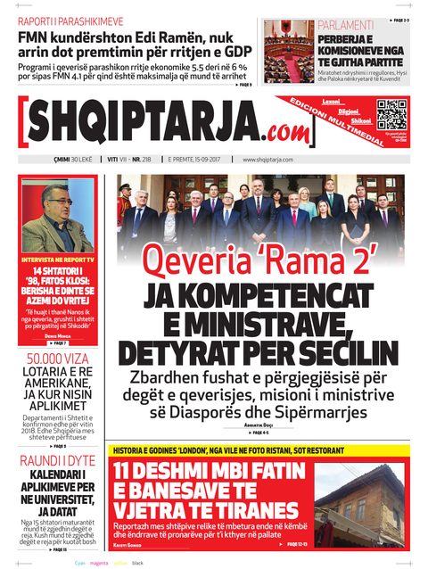 Shqiptarja.com 2017-09-15